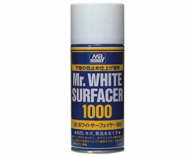 Mr.Hobby B511 Mr.Surfacer 1000 Spray Surfacer White 1000 (170ml) Model Making