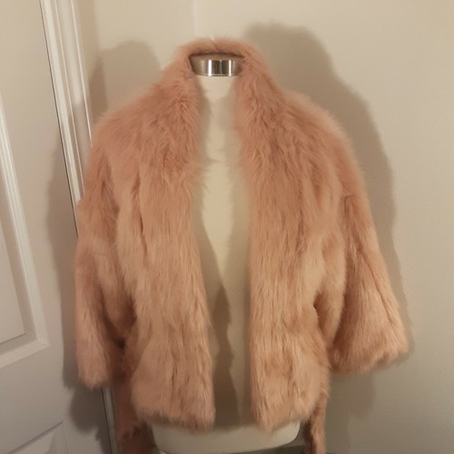 rose gold fur jacket