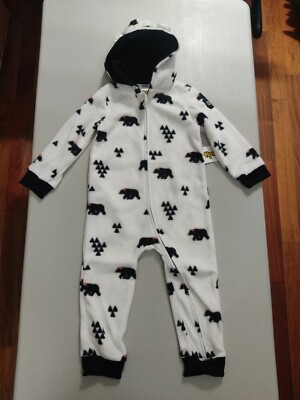 Tipsy Elves Baby's Tooddler Beary Christmas Jumpsuit White Size 2T