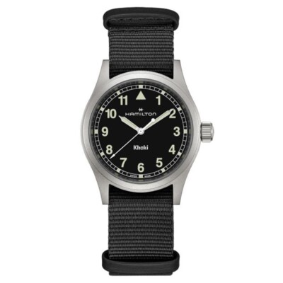 Hamilton Khaki Field Quartz 38mm Black Dial Men's Watch H69401430