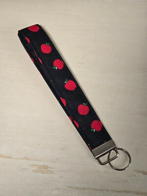 Apple/ Teacher /Wristlet/ Key Fob/ Keychain/ Car Accessory Handmade