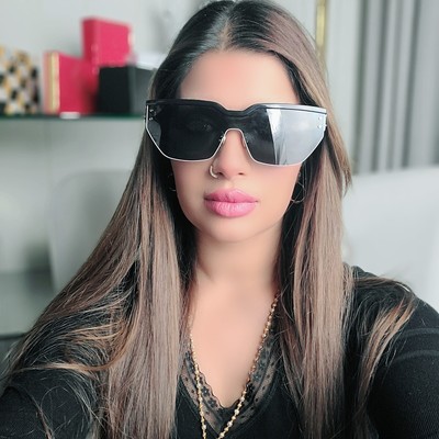 Christian Dior DiorClub M4U Square Sunglasses Shades Black