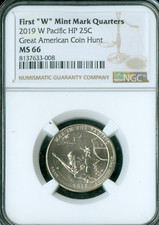 2019 W WAR IN PACIFIC QUARTER NGC MS66   .