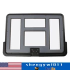 44" Basketball Backboard and Rim Shatterproof Polycarbonate Universal Mounting