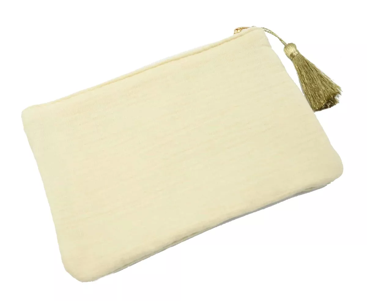 Pochette hot sale message brodé
