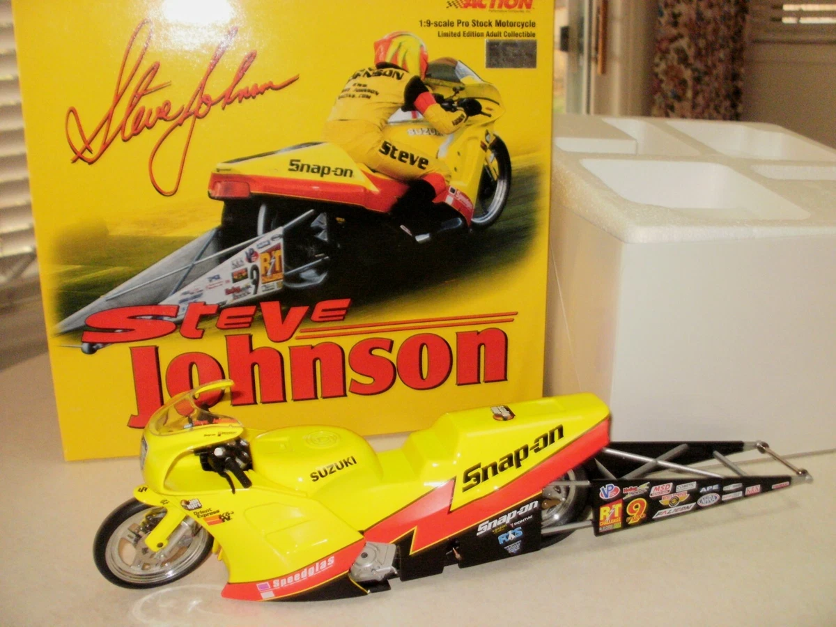 NHRA 1/9 STEVE JOHNSON SNAP ON SUZUKI PRO STOCK BIKE 1/4,866