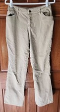 ST. JOHN'S BAY STRETCH WOMEN'S SIZE 6 BEIGE CORDUROY PANTS