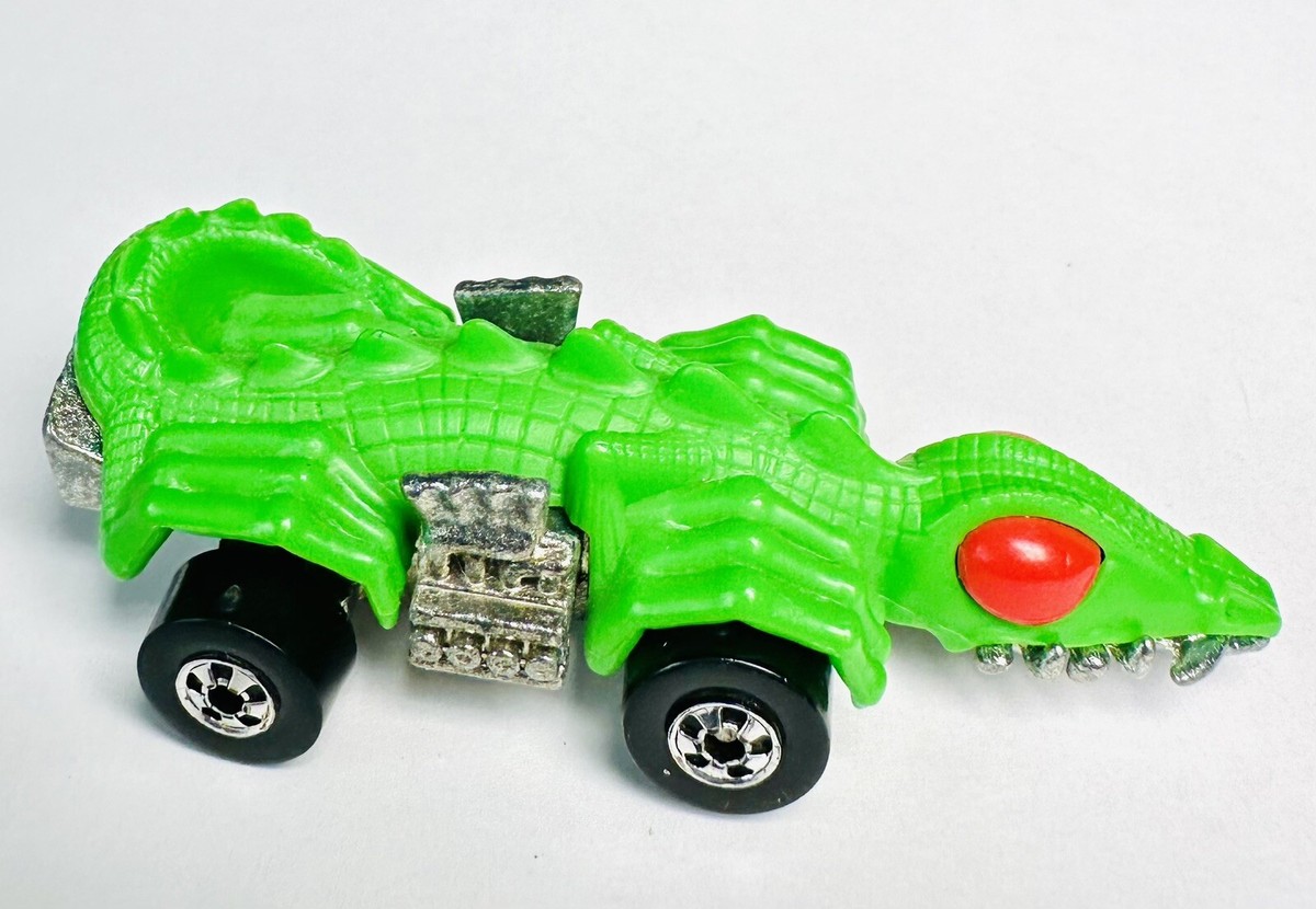 Vintage Hot Wheels FANGSTER 1985 Green Speed Demons Reptile