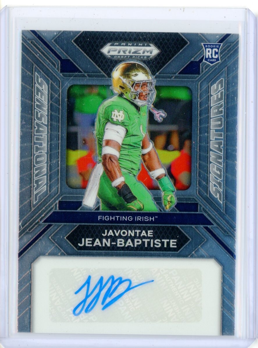 2024 Panini Prizm Draft JAVONTE JEAN-BAPTISTE AUTO Autograph RC