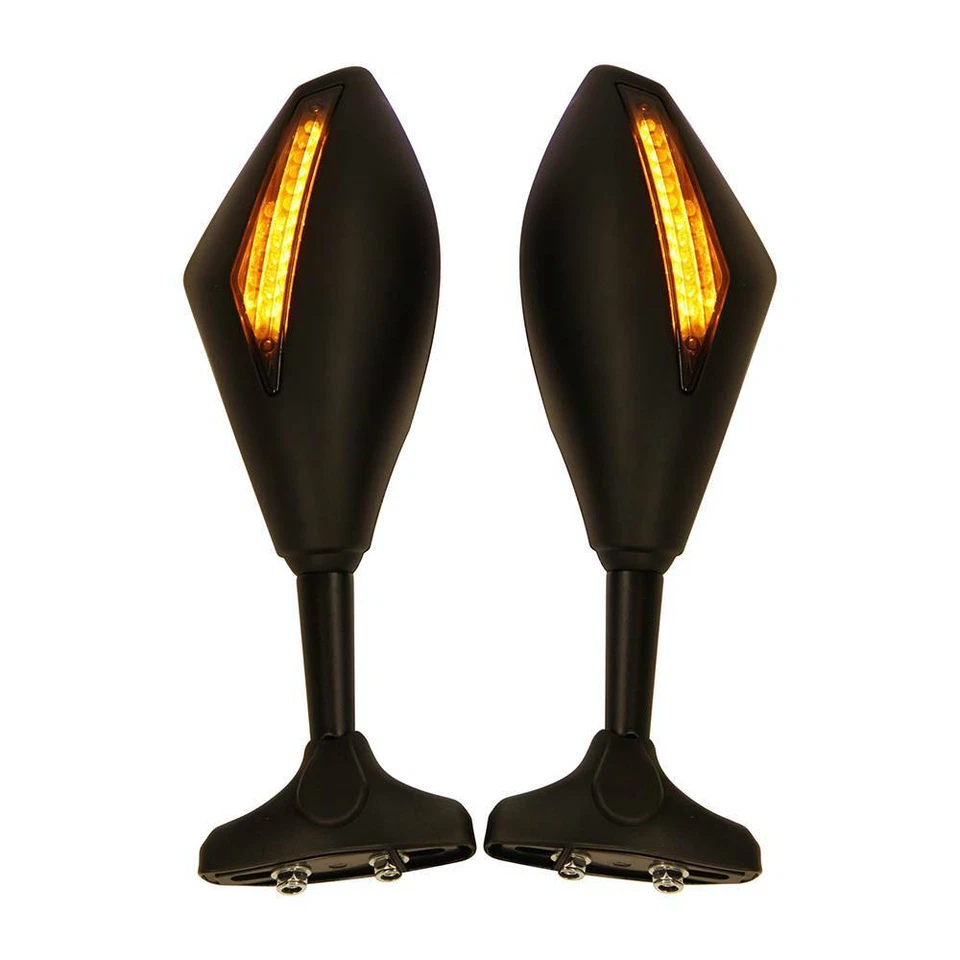 Espejos retrovisores LED integrados para Suzuki GSXR 600 750 1000 Hayabusa SV650S Foto 4 de 4