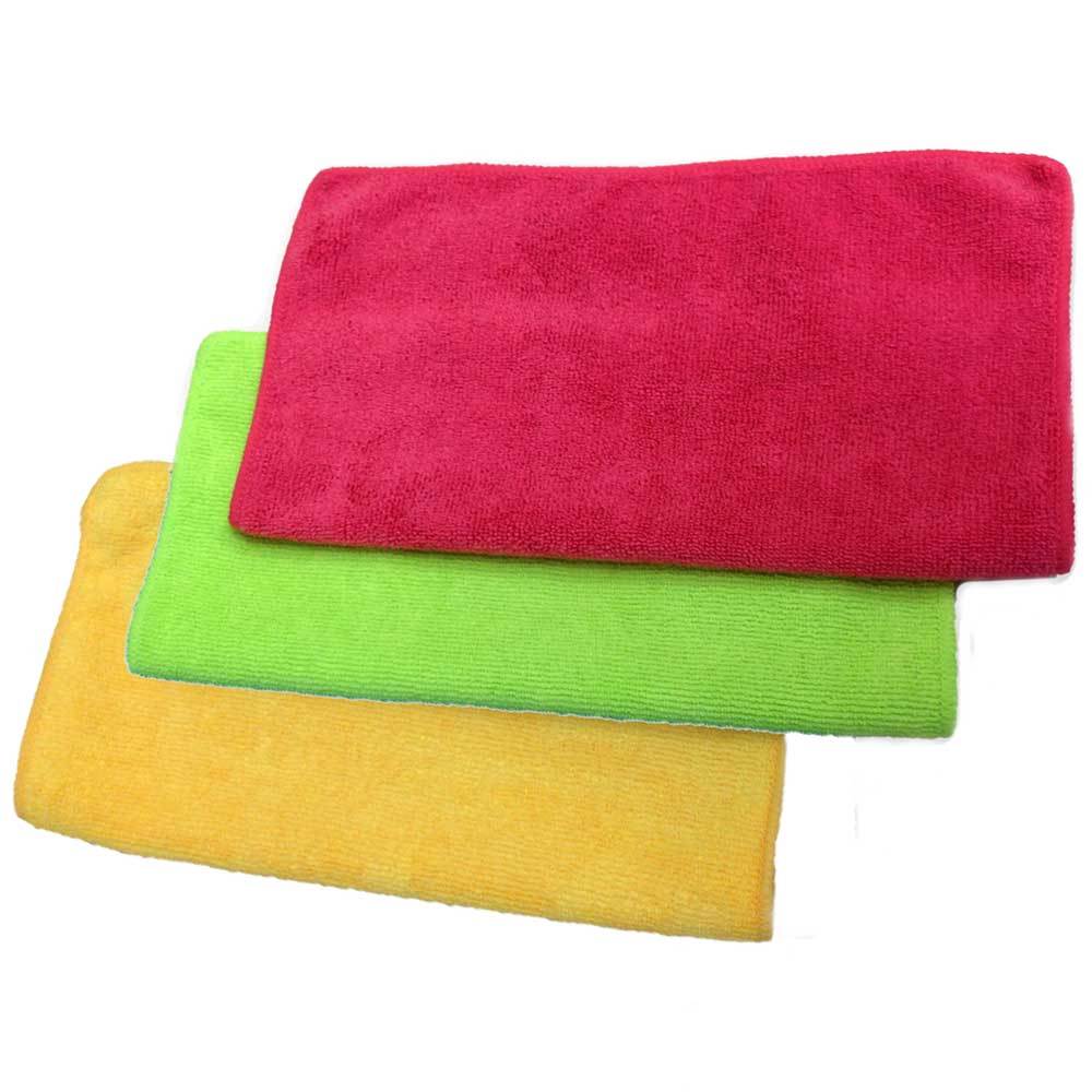 MicroFibre Cloths 3x Professional Quality Lint Free Washable 39cm x 39cm LARGE