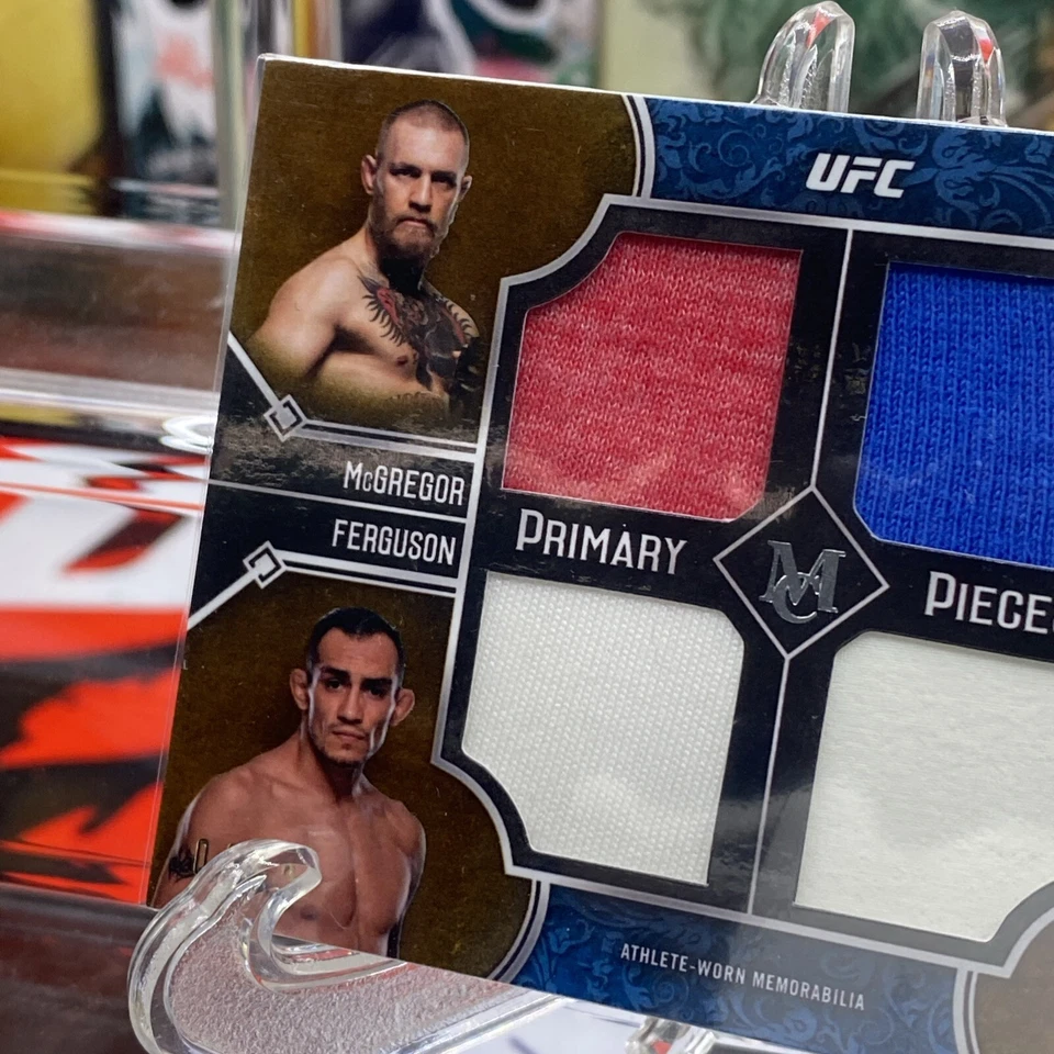 2017 Topps UFC Museum collection Quad Relic Conor mcgregor Khabib Tony Ed 4/25 - Image 3 of 4