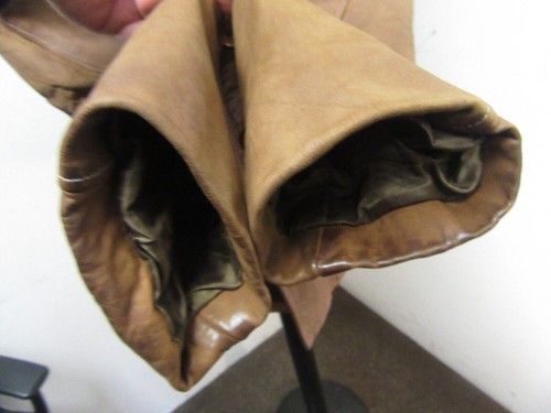 VINTAGE SCHOTT LEATHER FIELD JACKET SIZE 48, - Picture 11 of 16