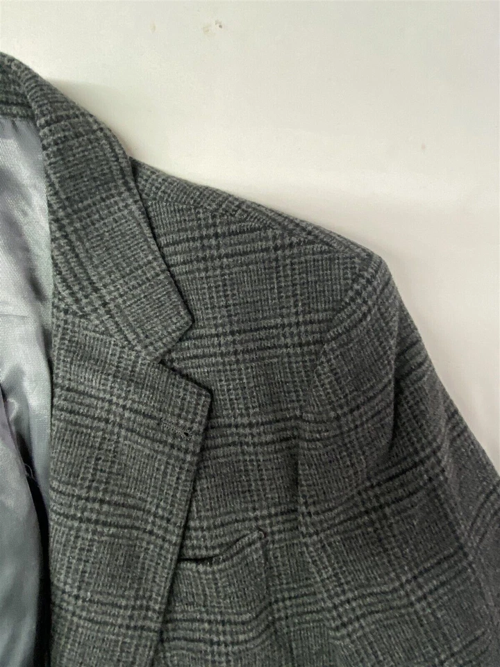 Blazer Chaqueta Deportiva Abrigo De Colección Ron Chereskin 42L Gris Glenn Lana Camel Pelo Foto 2 de 4