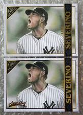2020 Topps Gallery #43 Luis Severino Base & ARTIST PROOF Lot (2x)