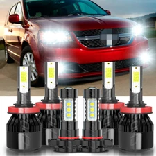 6x For Dodge Grand Caravan 2011-2019 white LED Headlight kit Bulbs High/Low Fog
