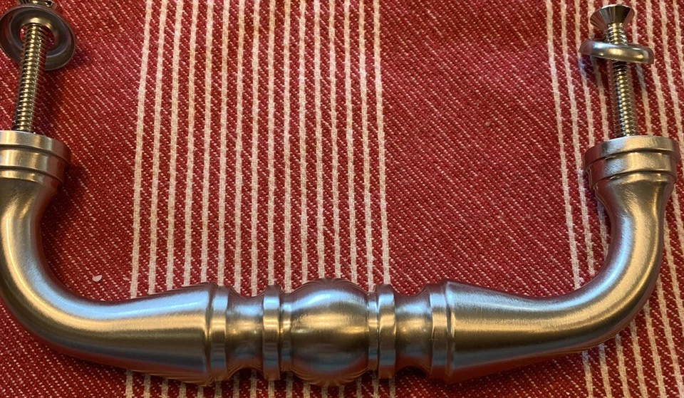 Manija de puerta Baldwin Hardware - Empujar/tirar 6” CTC níquel satinado 2673.150 Lancaster Foto 3 de 4