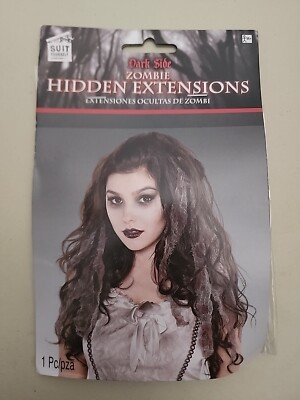 Dark Side Adult ZOMBIE Costume HIDDEN EXTENSIONS Add to Hair Dress Up