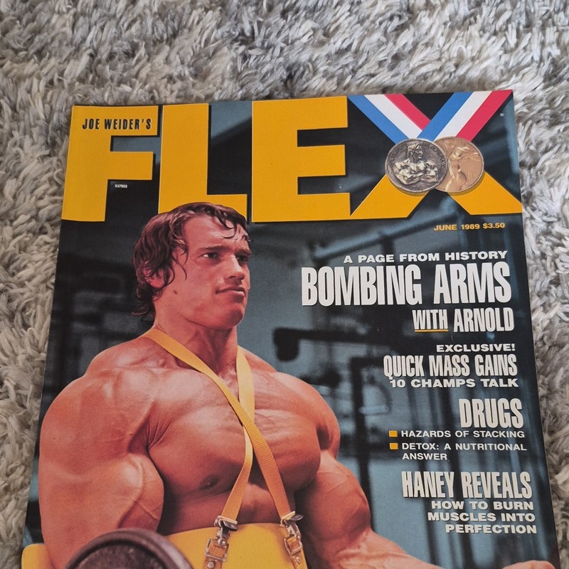 Joe Weider FLEX June 1989 Bodybuilding Fitness Men Magazine English