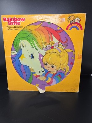 VTG Rainbow Brite ''Paint a Rainbow in Your Heart'' Picture Disc Vinyl Record
