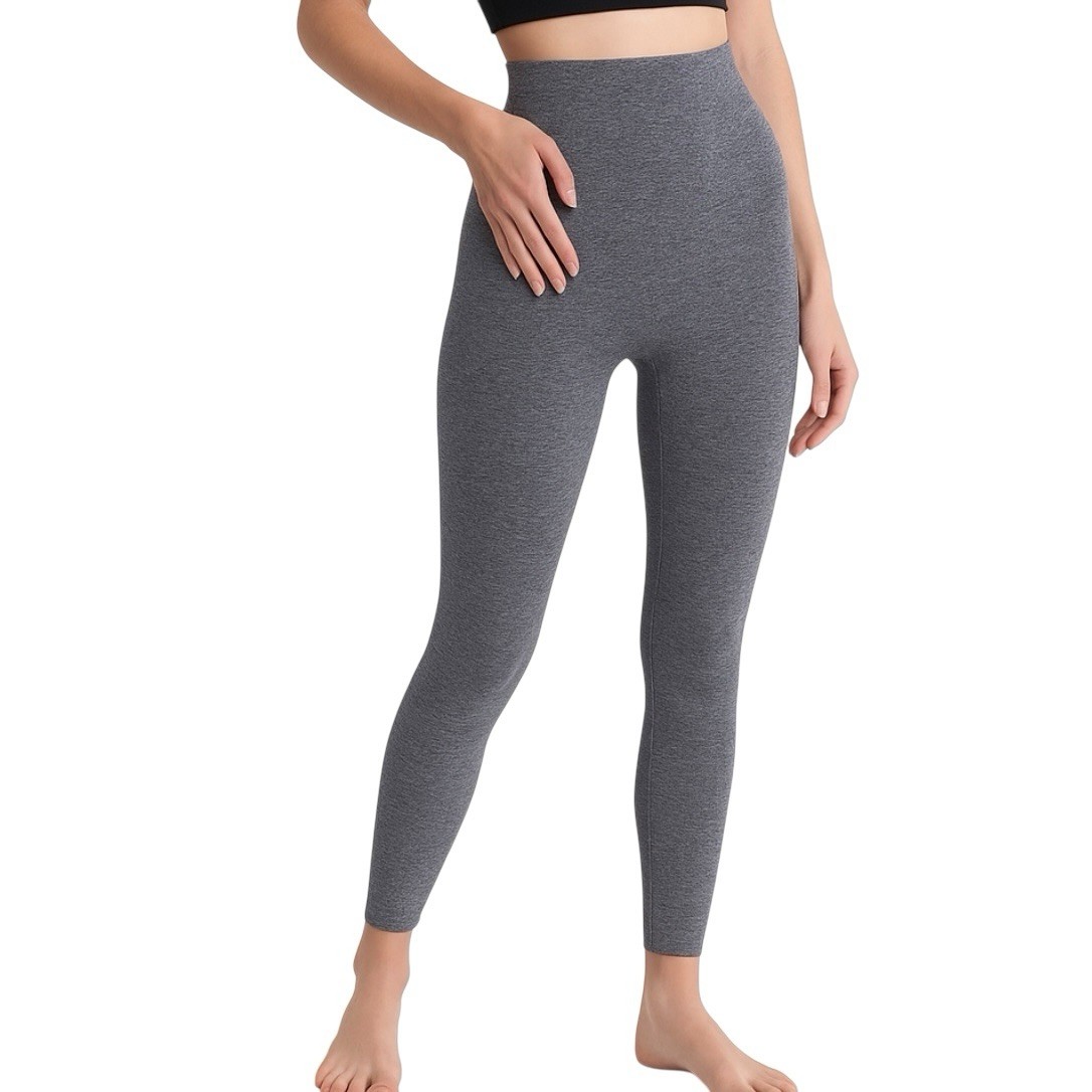 Shapermint High-Waisted Seamless Shaping Leggings for Women Heather Gray Size L