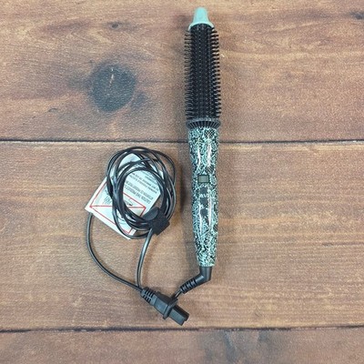 Calista Heated Styling Brush Womens OS Teal Excellent Animal Print Pro Grip
