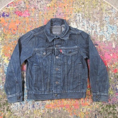 Levi Strauss Jacket Girls Boys Small Button Red Tab Denim Jean Jacket 57511 EUC