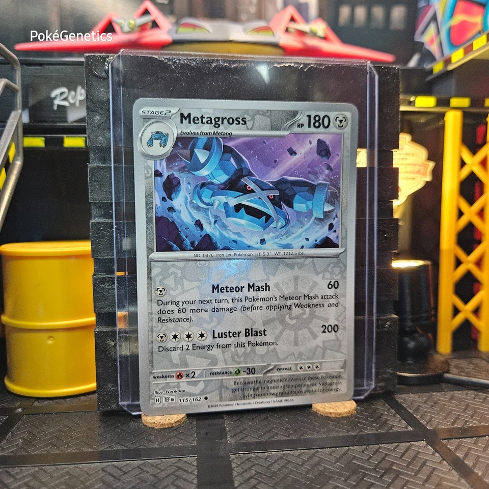 Metagross Temporal Forces Reverse Holo Pokémon TCG 115/162 Scarlet & Violet SV05 - Image 3 of 4