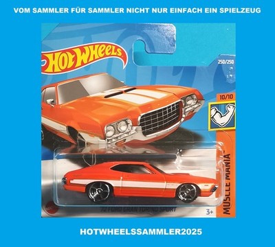 HOT WHEELS MUSCLE MANIA ''1972 FORD GRAN TORINO SPORT'' ORANGE  OVP UNGEÖFFNET