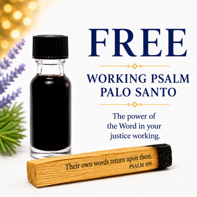GRAVEYARD DIRT CHAOS & INSANITY OIL Justice Hex Pagan FREE PALO SANTO PSALM 109