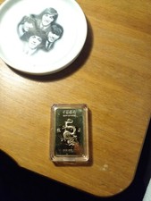 Year Of The Dragon Chinese Troy Gold Bullion Bar 1oz 62% gold sealed in case 