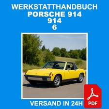 Workshop Manual Porsche 914 / 914/6 1969-1976 Repair Manual CD PDF DE