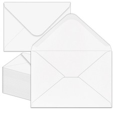 50 Pack 4x6 Envelopes white A4 Envelopes for Invitations, Printable, Self Seal f