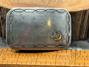 Vintage Marsh Sterling Silver Masonic Belt Buckle 1.75" x 1.25"--1764.25