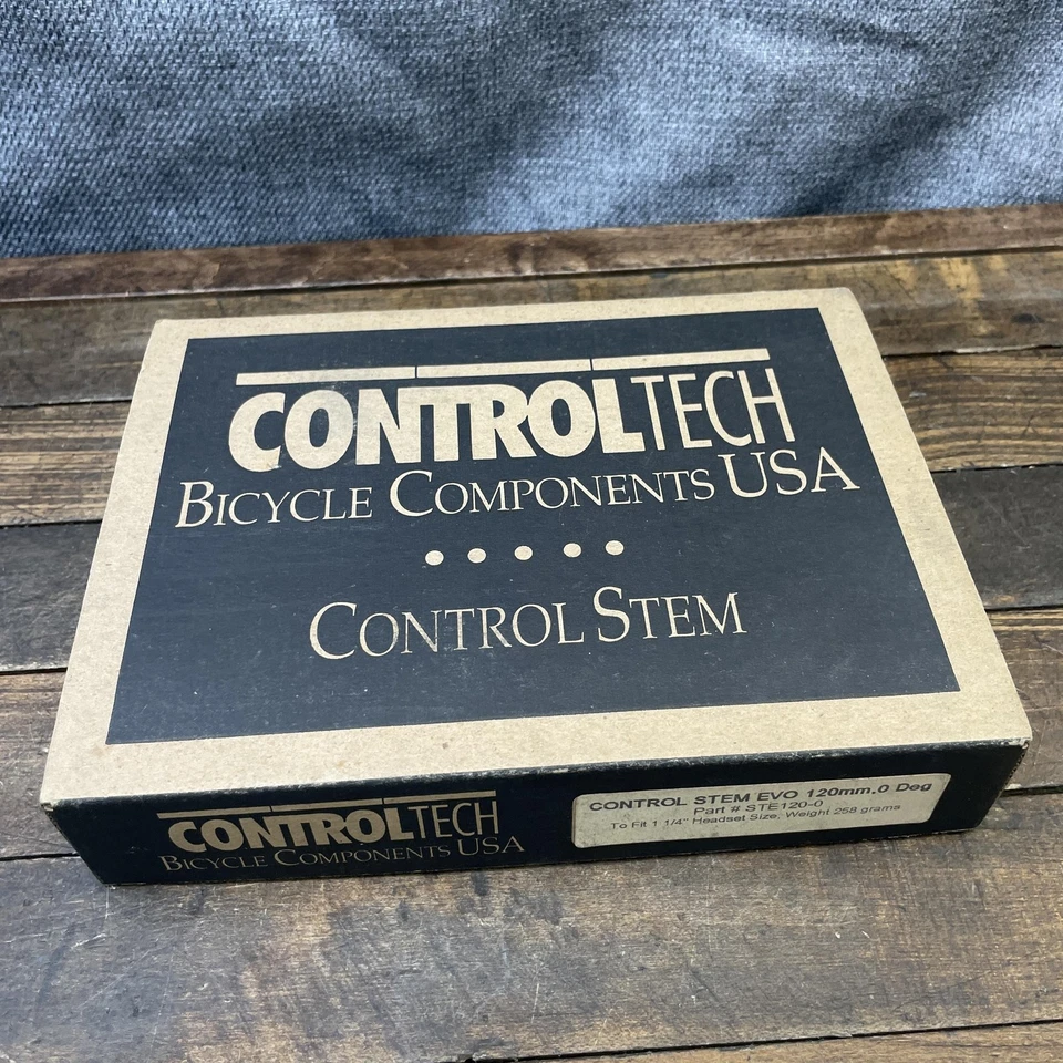 Control Tech Control Stem 1 1/4 in Threaded Quill EVO NOS 120 0 Deg USA VIntage - Image 3 of 4