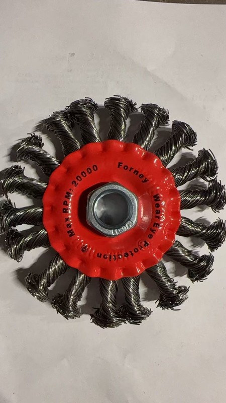 4" Twist-Knot Wire Wheel for grinder 8pcs Compatible w/ Dewalt Forney Benchmark