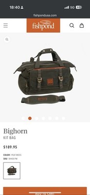 Fishing kit Bag Duffle - Fishpond Bighorn