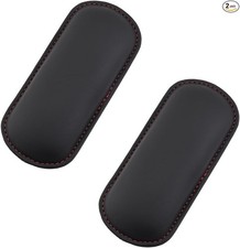 2PCS Car Door Armrest Pads, Soft Leather Memory Foam Car Arm Rest Color: Black