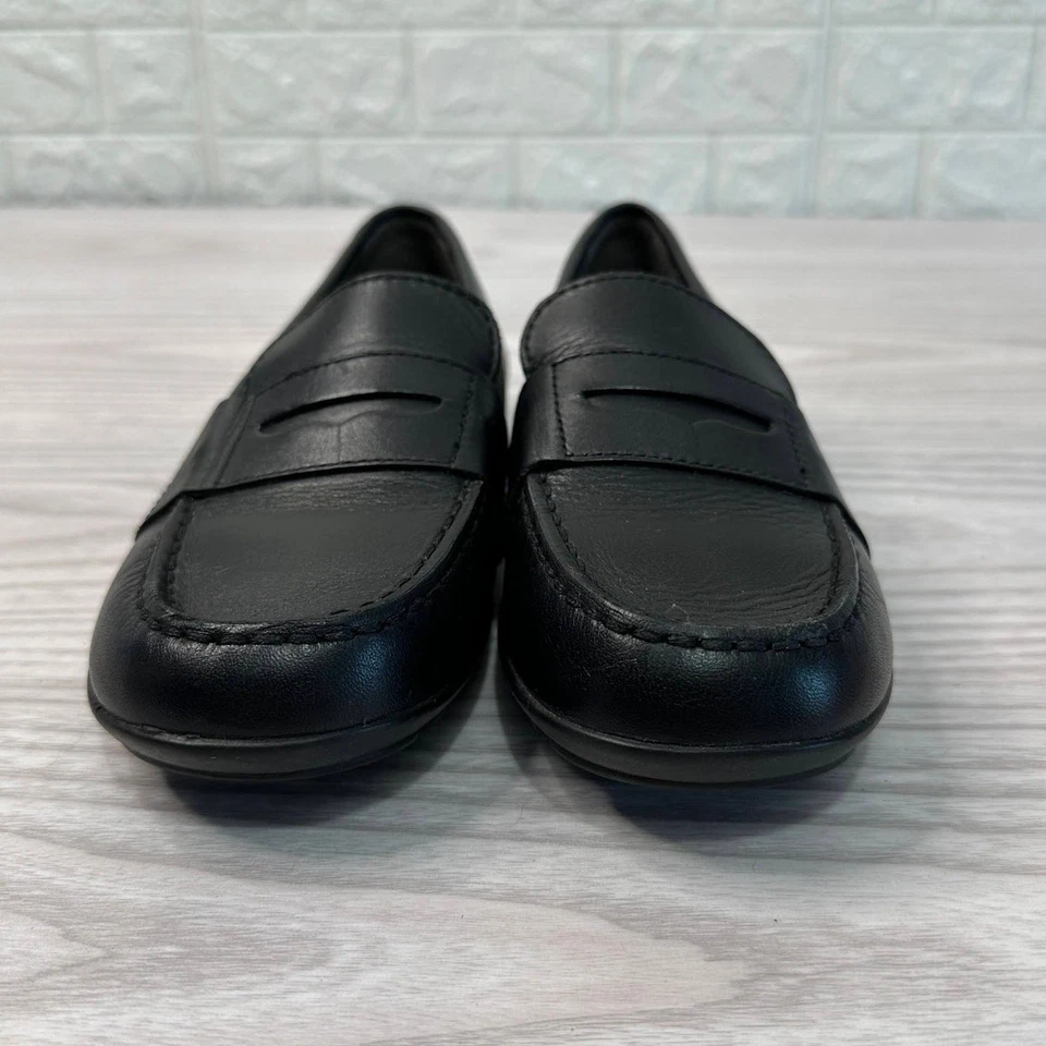 Geox New Fast Boy Leather loafers Kids 33 Black Leather Breathable Antibacterial - Image 4 of 4