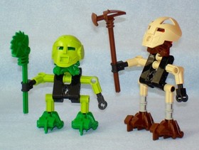 2001 Lego Bionicle TURAGA Village Elders of Mata Nui (8540 - 8545) Box + Posters