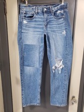 American Eagle Jeans  Size 8 32 x 29  Rigid  Mom Jean  Wide Leg Loose 90's