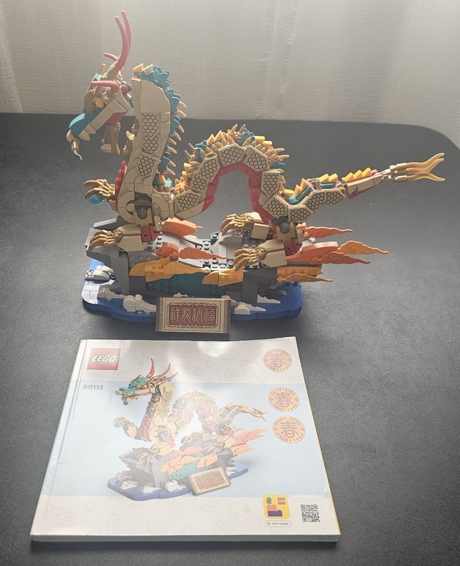 LEGO Auspicious Dragon 80112 Complete With Instructions. No Box