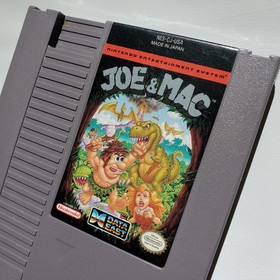 Joe & Mac Nintendo Entertainment System, 1992 NES Authentic Cart Only Video Game