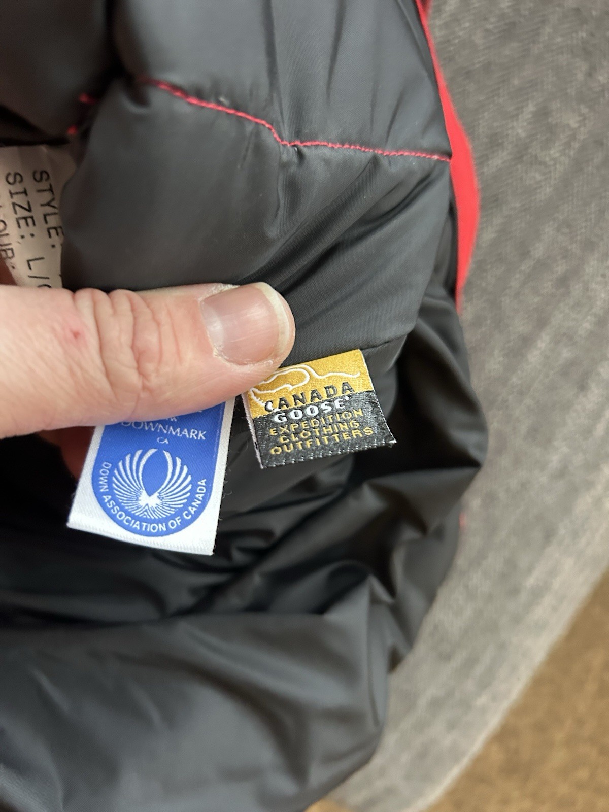 Vintage Canada Goose 4125M Red Freestyle Crew Down Vest Gilet Large L thumbnail 7