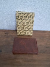 Vintage 1980's Ront Of Beverly Hills Trifold Wallet Brown Vinyl Unisex Gift Box