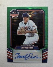 2026 USA Stars & Stripes Jacob Dudan Auto #CNT-JB Green Pulsar Prizm 55/99 AU