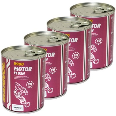 Motorreiniger 4 x 300 ml Motor Reiniger MANNOL 9900 Flush Motorspülung Ölschlamm