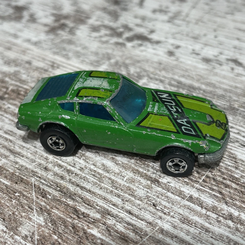 De colección 1976 Hot Wheels Green Z Whiz Datsun 240z, Blackwalls Hong Kong Foto 2 de 4