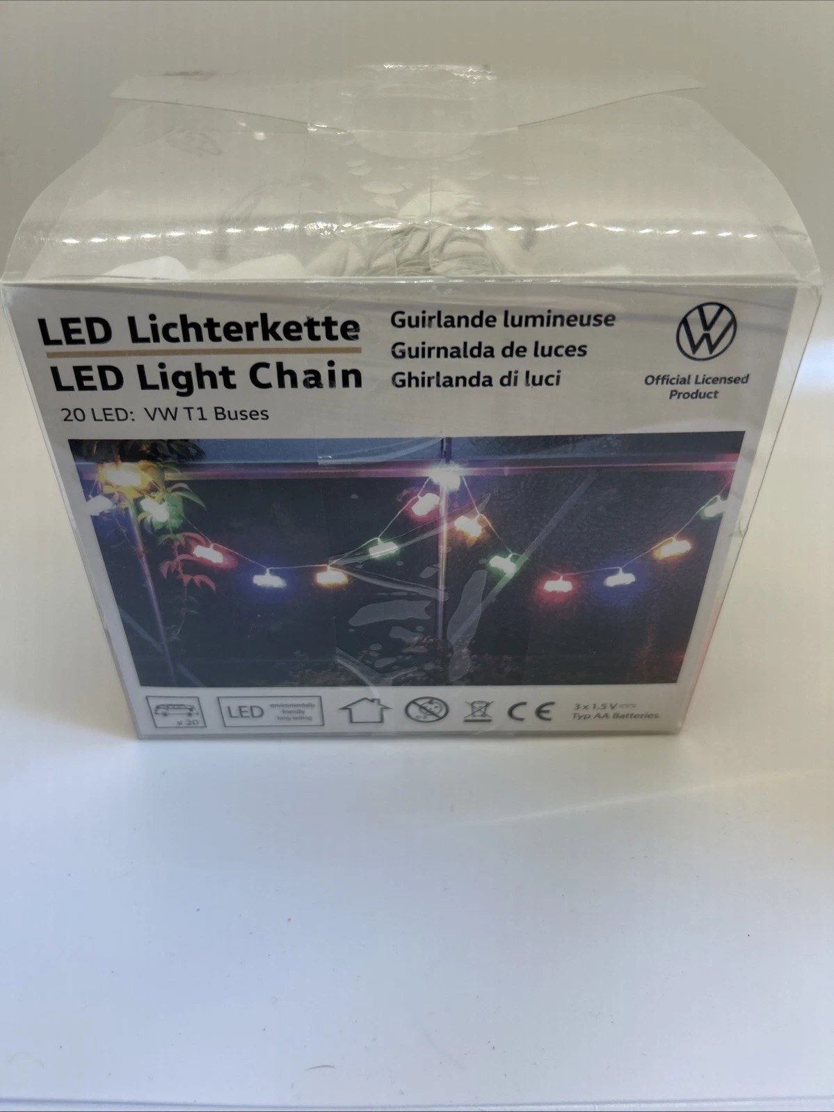 Volkswagen Official Licensed Product VW Bus LED Light Chain Party Decor AA Batt
