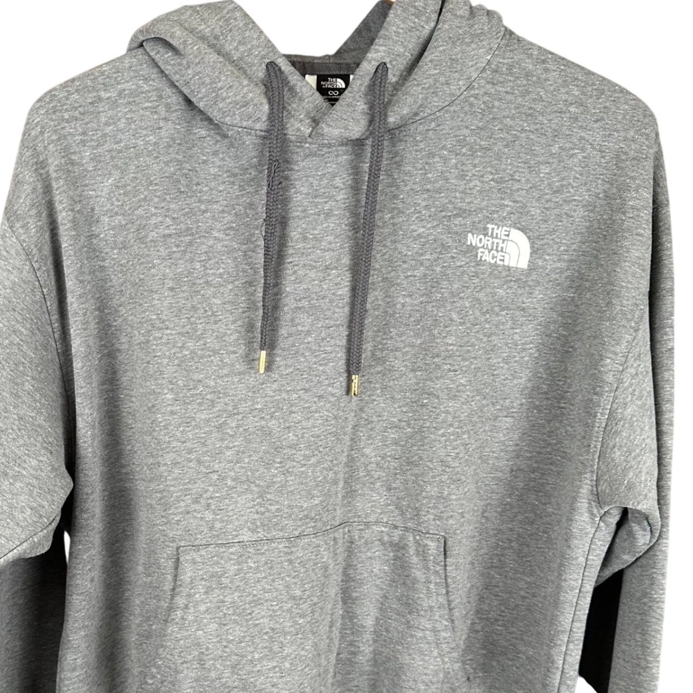The North Face Mens Circular Design Hoodie Gray Pullover Sweatshirt Medium NF0A7
